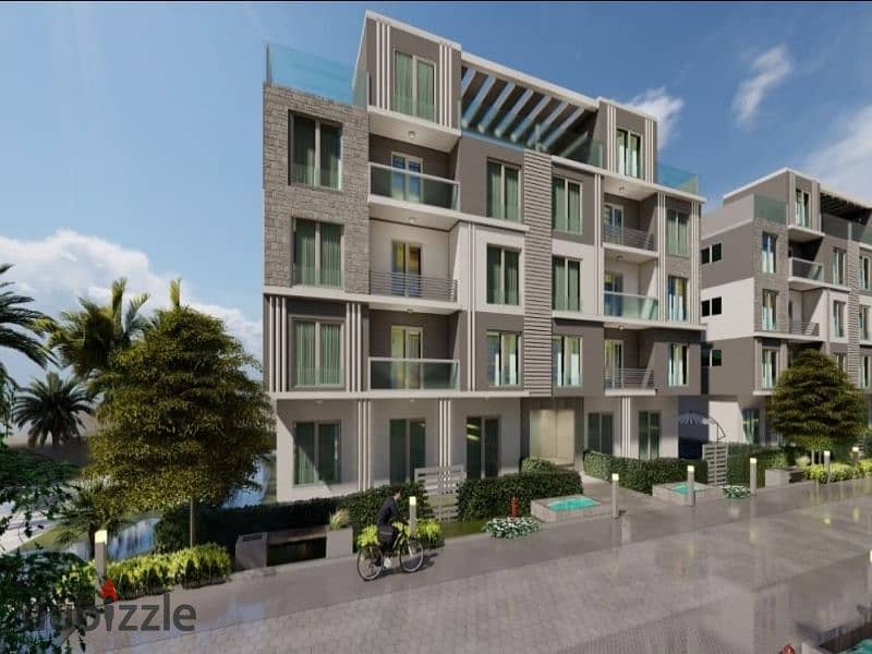 Studio 27m for sale next to Sawiris Palace with a down payment of only 280 k in a compound built with hotel services, at the best investment price and 8