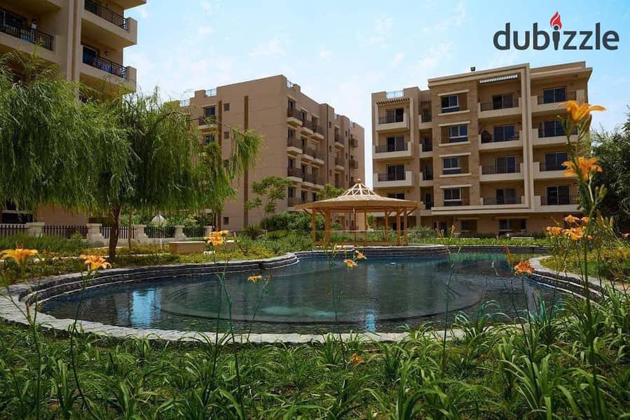 The last Duplex for sale, 204m 4BR with garden 166m in Sarai Compound - New Cairo 4