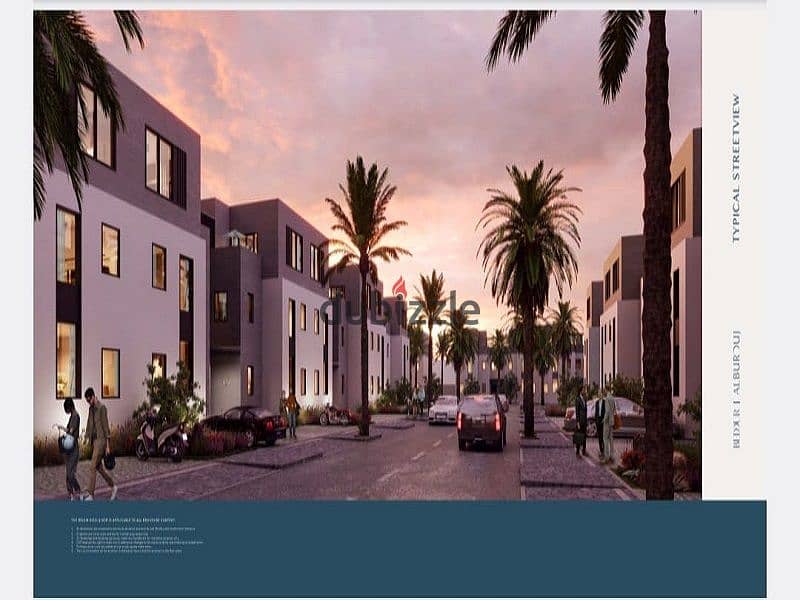 Apartment for sale in Al Burouj Compound, ground floor with garden, with an 8-year payment plan,155m 7