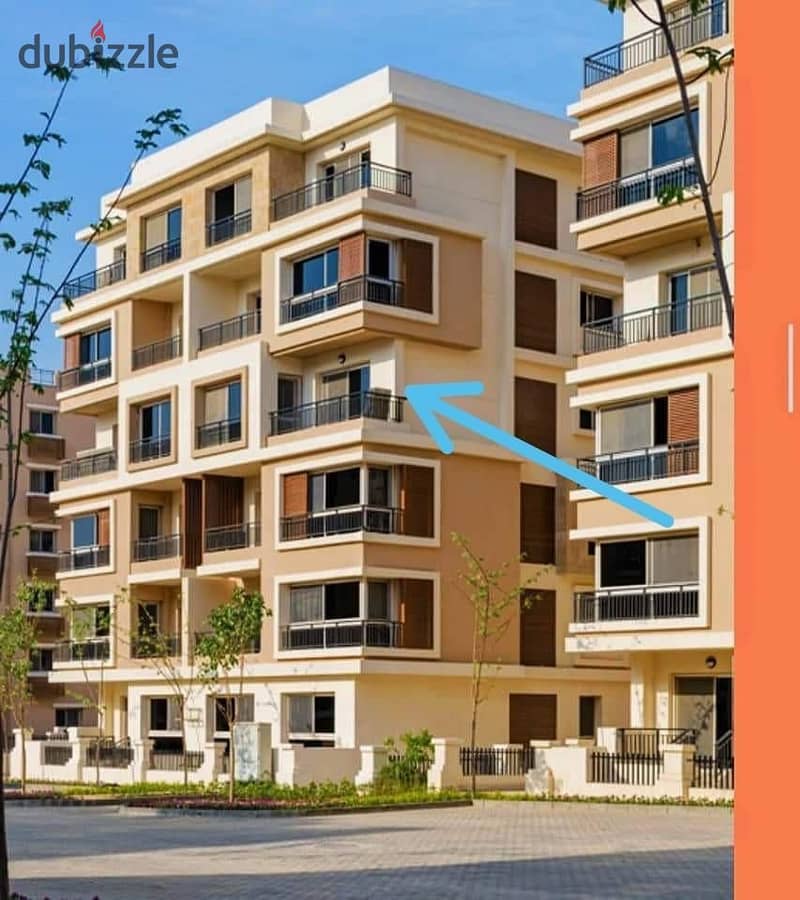 for sale 164 sqm apartment in Sarai next to Gate 4 Madinaty 8