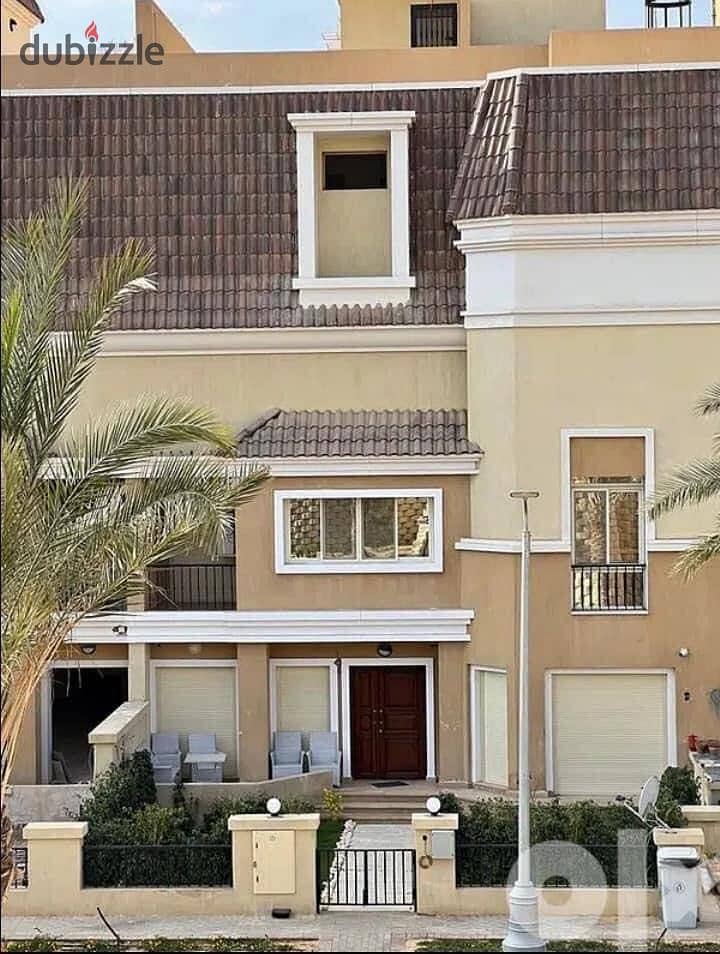 At a snapshot price, a villa apartment for sale (ground + first floor) with a private garden, minutes from Madinaty 11