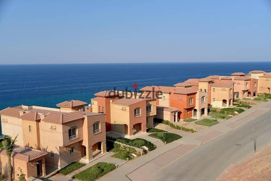 مقدم 400 الف شاليه 2 غرفة sea view فى Telal Ain Sokhna 2