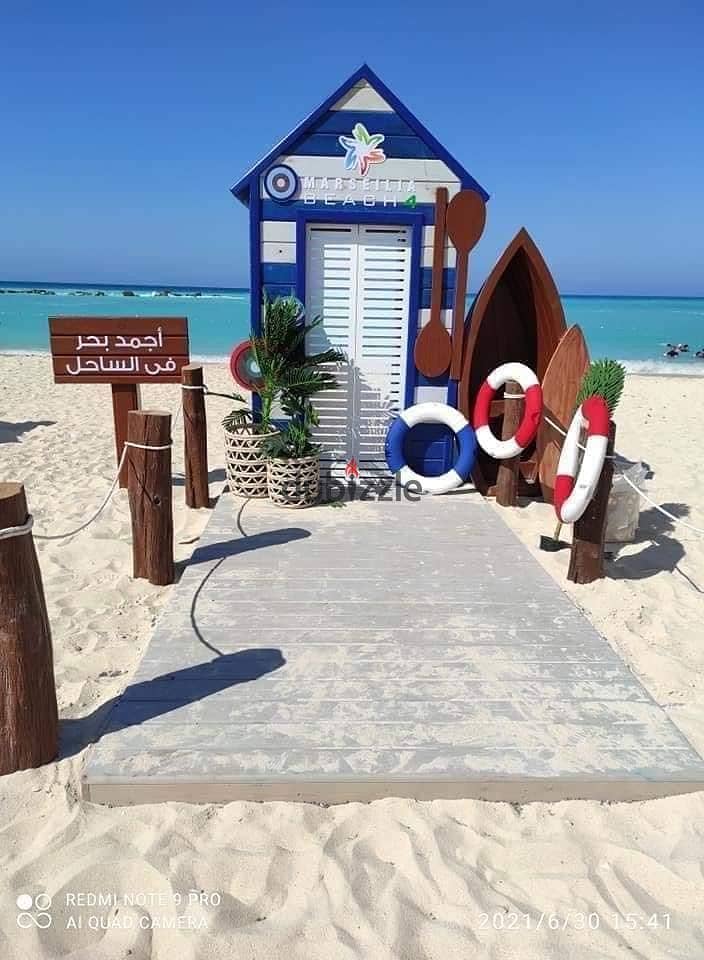 ادفع مقدم 700 الف شاليه للبيع فى مرسيليا بيتش Marsellia Beach الساحل الشمالى 4