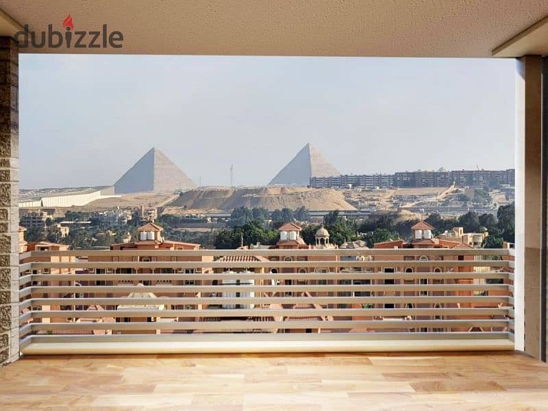 Studio for immediate viewing in a compound built with hotel services, 27 m, for sale, near the pyramids and in front of the Oasis Hotel - the studio h 2