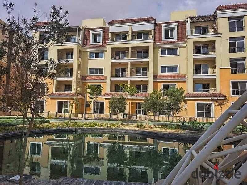 Apartment with garden for sale at the lowest price next to Madinaty in Saray Compound 7