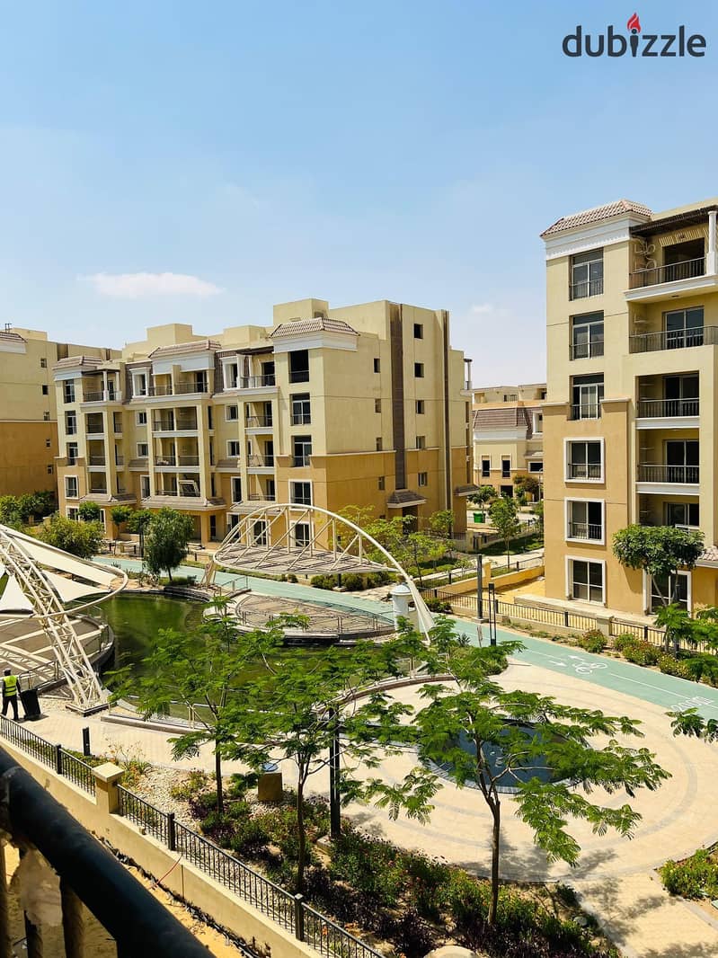 With a down payment of 317K, own the last studio 50 m with a private garden 21 m  in Sarai, next to Madinaty, directly on 3