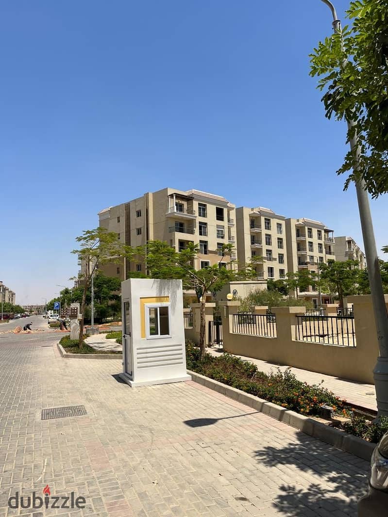 With a down payment of 317K, own the last studio 50 m with a private garden 21 m  in Sarai, next to Madinaty, directly on 5