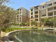 For sale, a 3-bedroom apartment + a 95 m garden with a landscape view in Sarai, near Madinaty, on the Suez Road, with a down payment of 994K 0