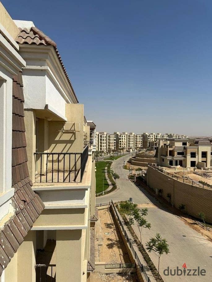 Apartment for sale in installments with a distinguished landscape view in Sarai Compound , on Suez Road 6