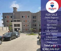 Zayed Regency Compound  Apartment  For Sale  265m