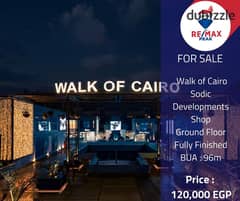 Walk of Cairo Sodic Developments Shop For Rent  96m 0