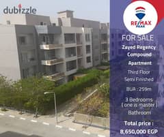 Zayed Regency Compound  Apartment  For Sale  259m