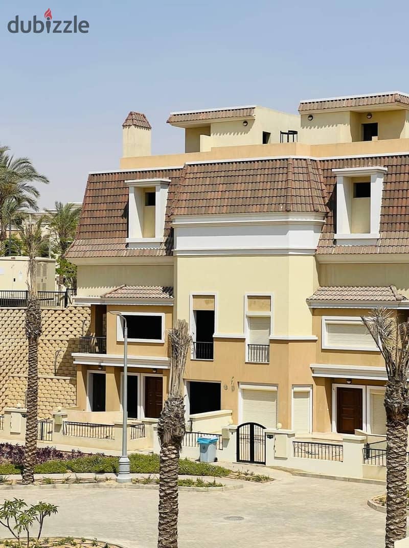 For sale, the last standalone villa, 175 m + garden + roof, with a 42% discount, in the heart of Mostakbal City, directly on the Suez Road 0