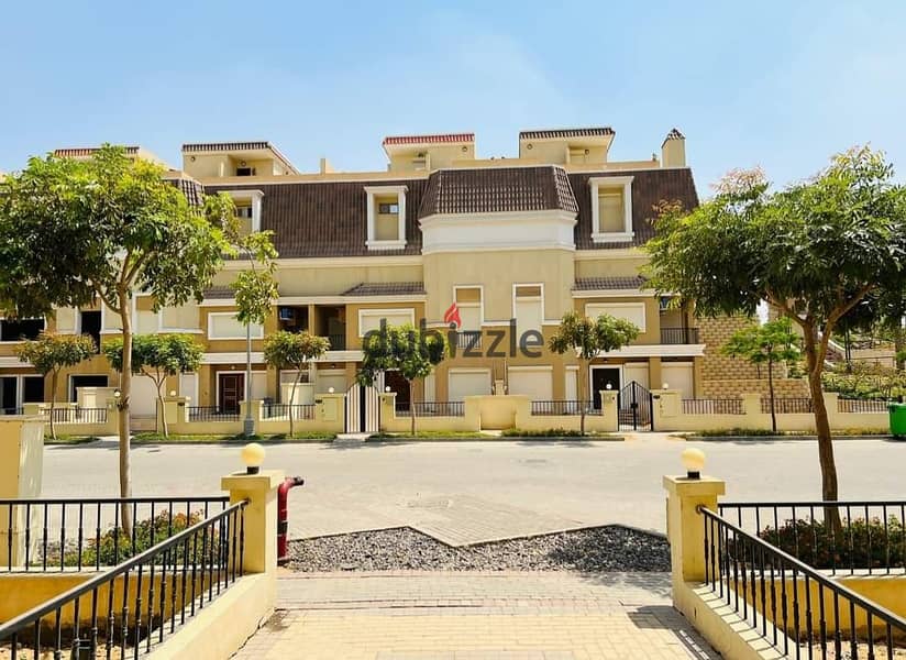 For sale, the last standalone villa, 175 m + garden + roof, with a 42% discount, in the heart of Mostakbal City, directly on the Suez Road 8