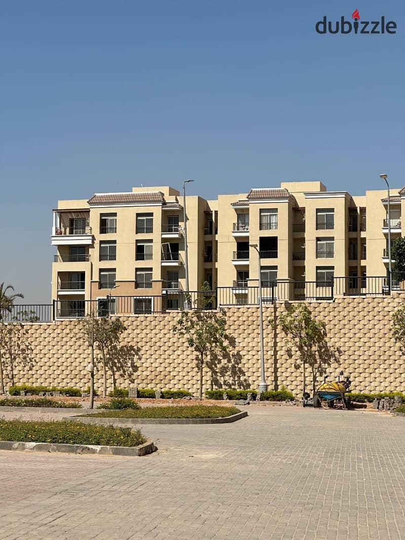 With DP 710 K, own 2-BR apartment of 112 m + a garden of 65 m in Sarai, directly on the Suez Road 6