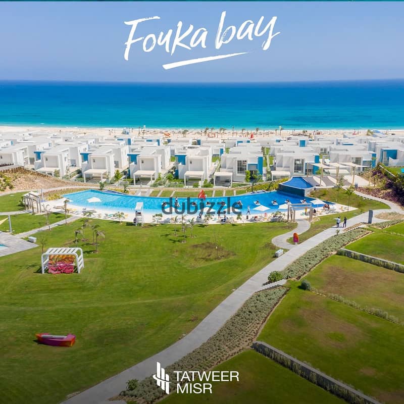 شاليه للبيع صف اول لاجون ب fouka bay الساحل الشمالى راس الحكمة  قرية فوكا باى 7