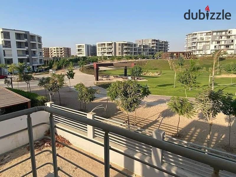 For sale, 3-bedroom apartment, 136 m + garden 130 m, in Taj City, next to Mirage Mall, directly on the Suez Road, at the lowest price 4