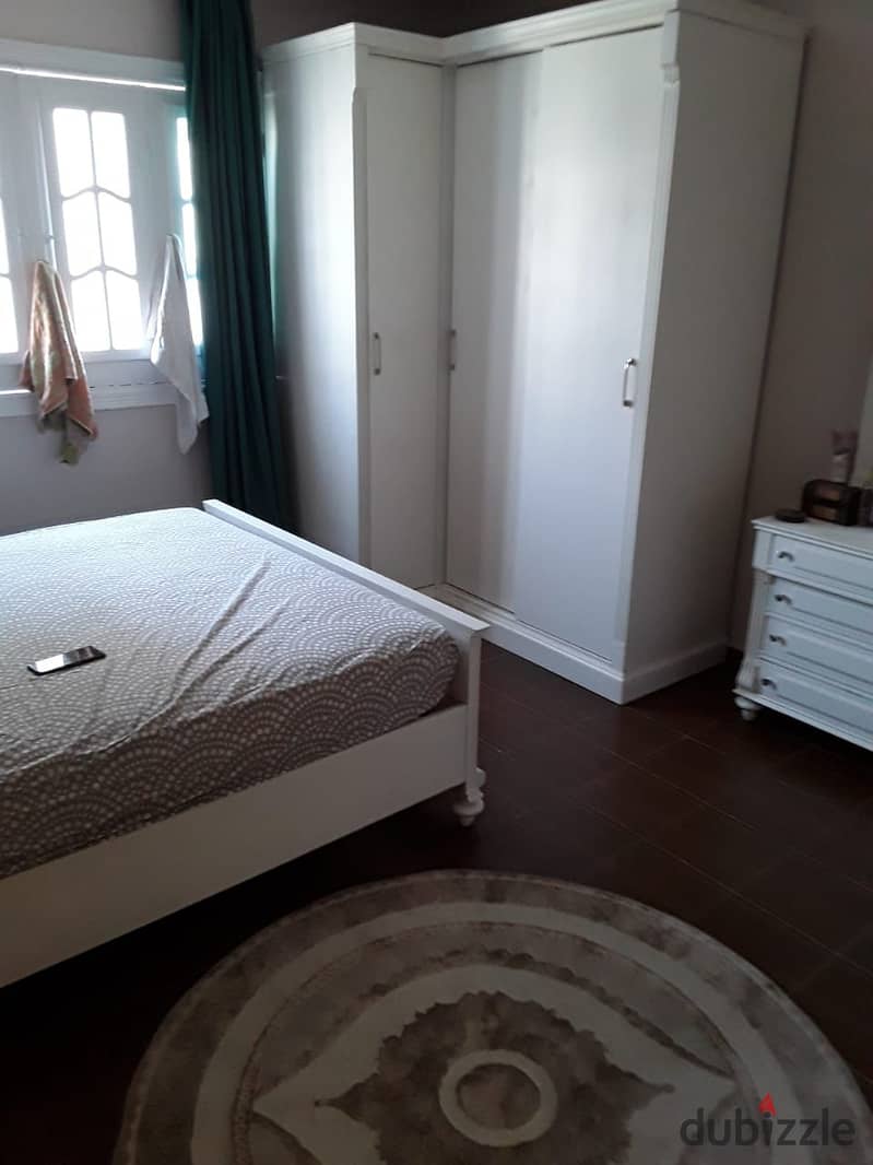 Ground floor apartment in a garden for rent in the Second District, near Fatima Al Sharbatly Mosque and the 90th   Eastern sea   Super deluxe finishin 3