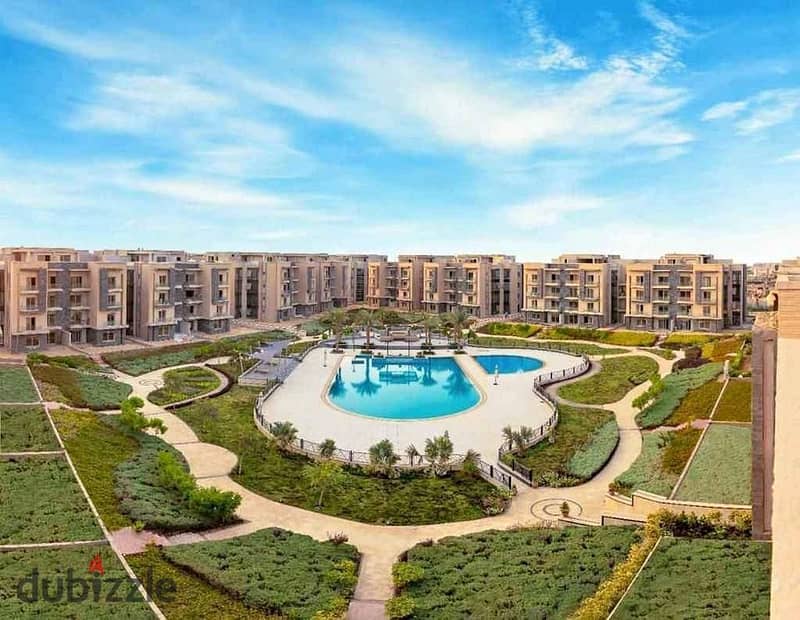 استلام فوري بجوار الجامعة الامريكية شقة للبيع 164متر بالتجمع الخامس في كمبوند جاليريا galleria moon valley 8