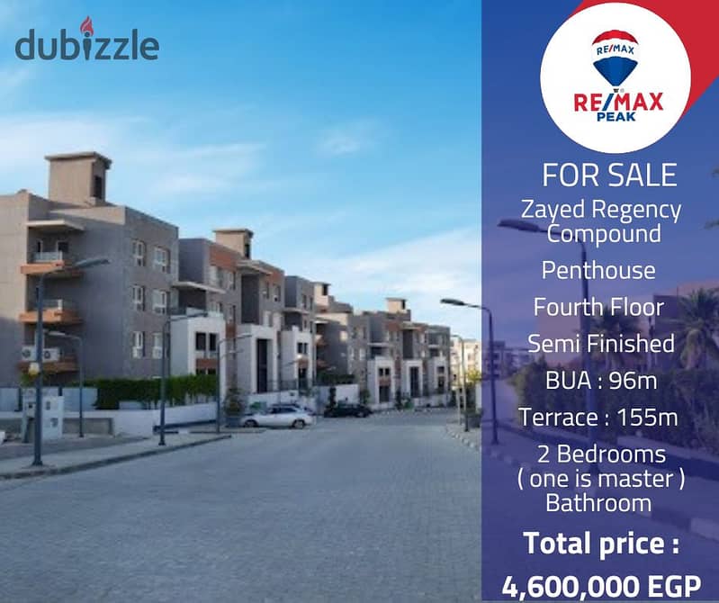 Zayed Regency Compound  Penthouse  For Sale  96m 0