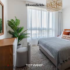 { تسليم فوري } شقة للبيع بكمبوند بلوم فيلدز Bloom fields New Cairo في مدينة المستفبل