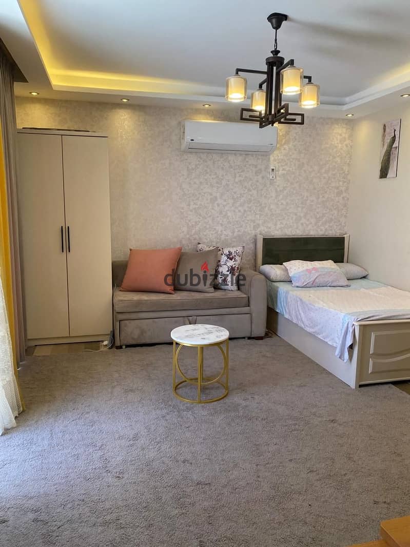 Studio for Rent in October Plaza  استديو للايجار مفروش كمبوند اكتوبر بلازا 3