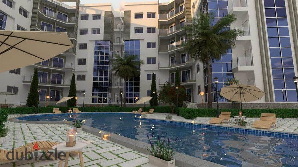 Apartment in the best compounds in Cairo, super deluxe finished, with air conditioners + convenient installments 7