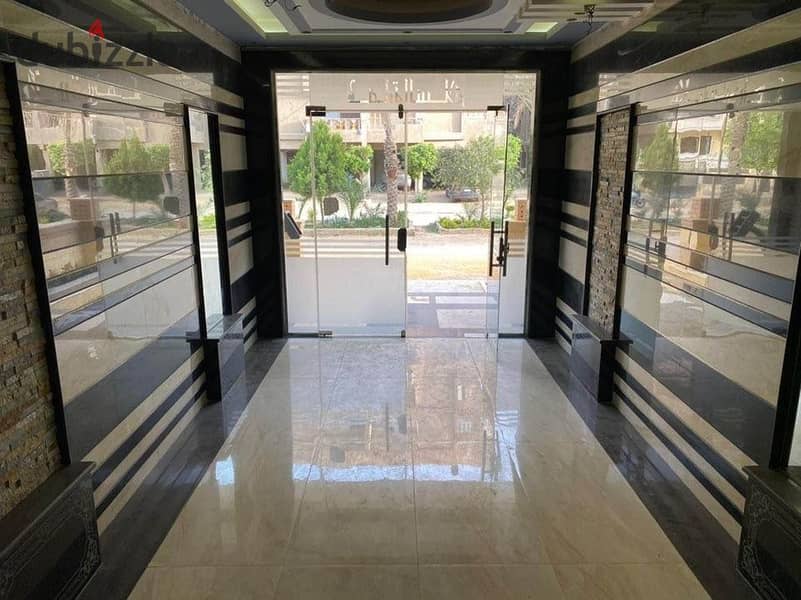 Apartment in the best compounds in Cairo, super deluxe finished, with air conditioners + convenient installments 9