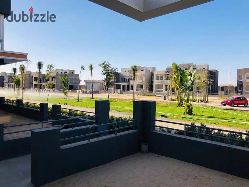 Distinctive 130-meter apartment for sale, fully finished, with a private garden in Sheikh Zayed 5