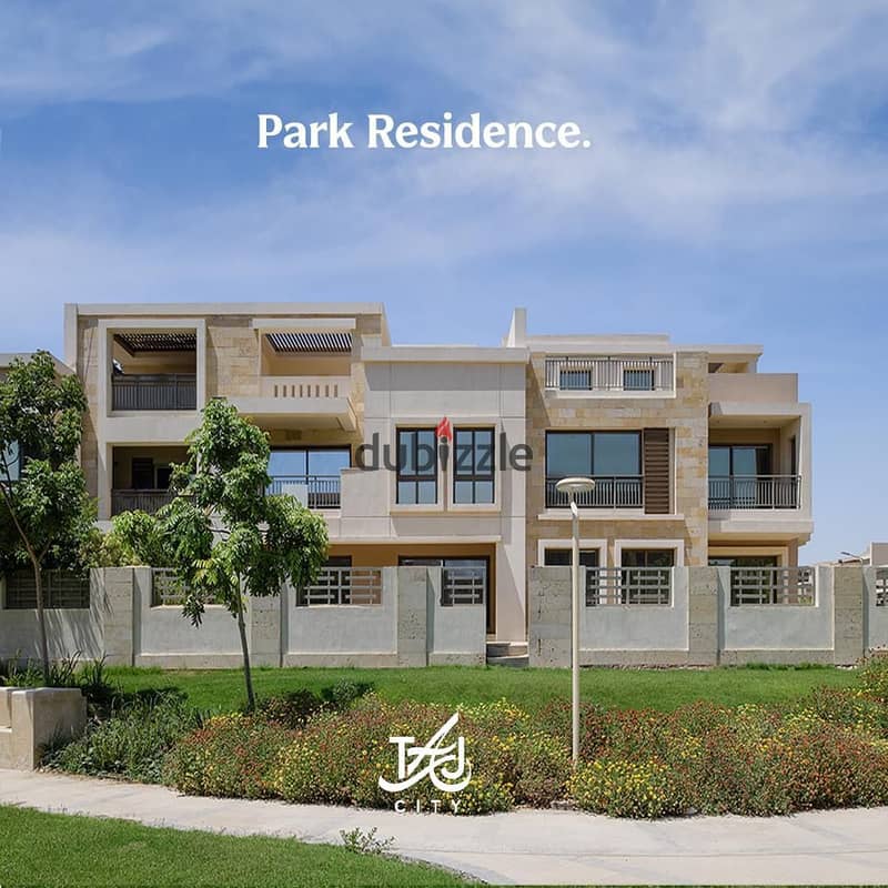 With a 5% Down Payment [ Villa 155 sqm] + Garden in front of the airport along Heliopolis Extension in Taj City, available for the longes 9