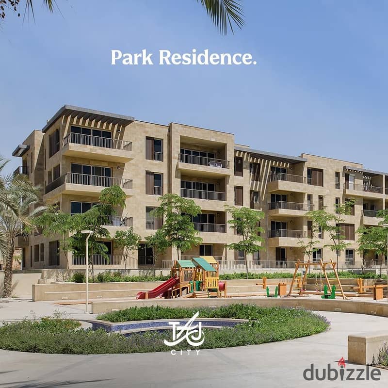 Luxurious Apartment for sale, 162 sqm + Private Garden with a very distinctive landscape view in front of Cairo International Airport, available on in 5