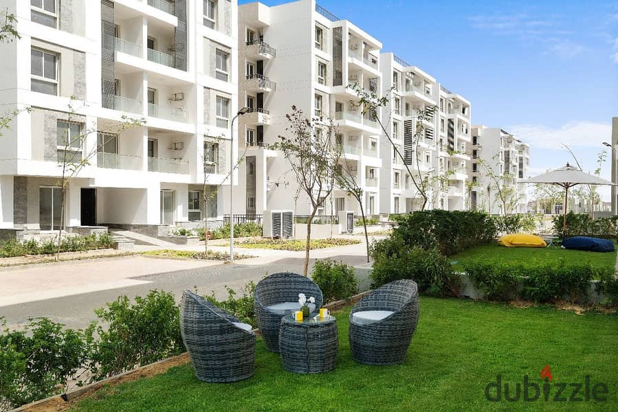 Apartment for sale, immediate receipt, fully finished, in the Mostakbal City, near the Fifth Settlement and the new capital, Beeta Greens Compound 8