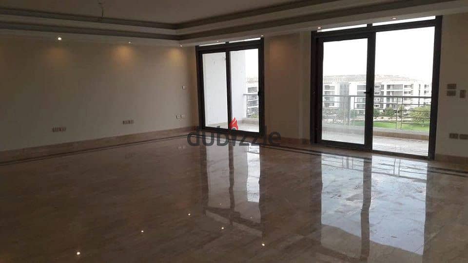 Luxurious Apartment for sale, 159 sqm + Private Garden with a very distinctive landscape view in front of Cairo International Airport, available on in 2