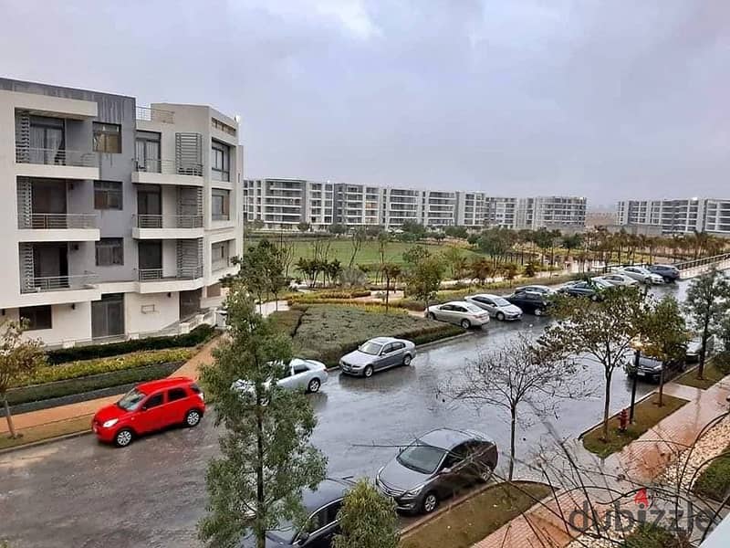 Luxurious Apartment for sale, 159 sqm + Private Garden with a very distinctive landscape view in front of Cairo International Airport, available on in 3