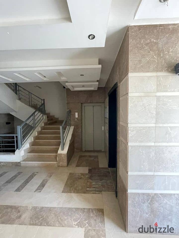 Luxurious Apartment for sale, 159 sqm + Private Garden with a very distinctive landscape view in front of Cairo International Airport, available on in 8