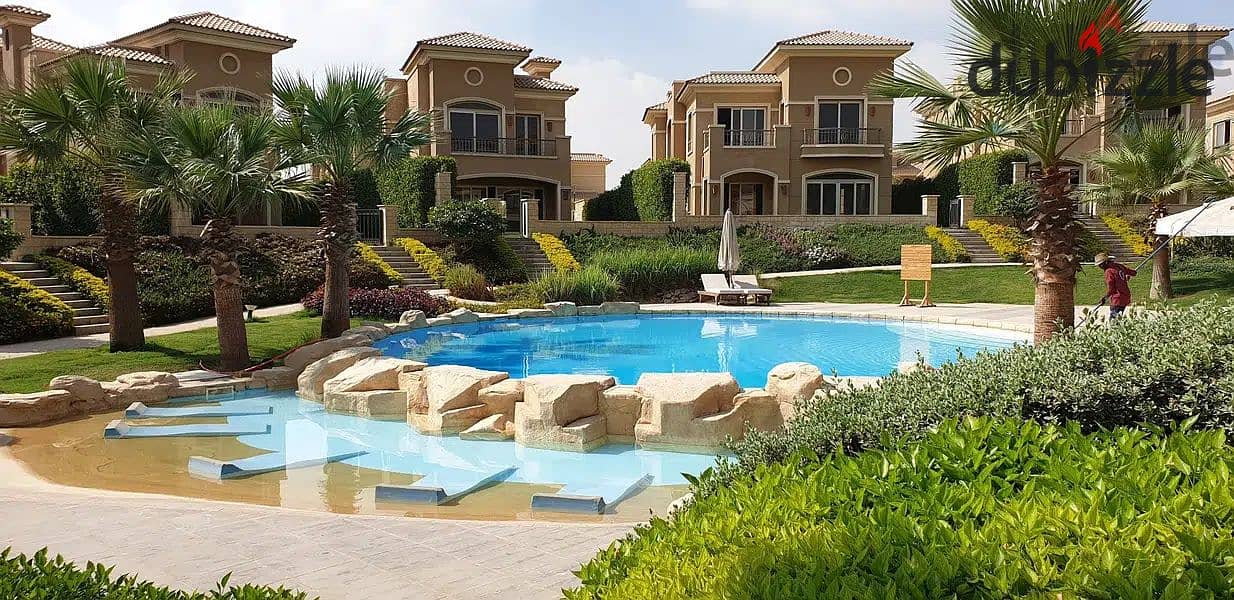 Villa 294m for sale with lowest price in Stone Park Fifth Settlement in installments 1