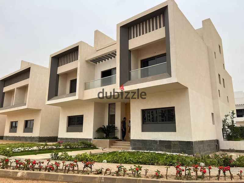 ready to move villa for sale first row finished in Boho Ain Sokhna 2