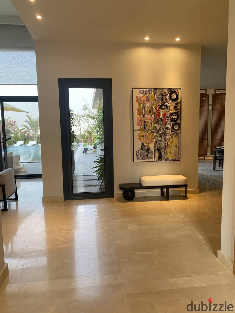 For sale apartment 170m lagoon view fully finished in Swan Lake Hassan Allam Zayed 1