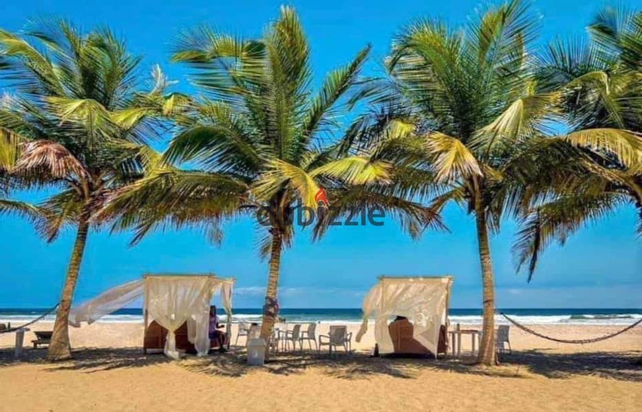 Chalet With garden sea View For Sale June Sodic North Coast شالية بجاردن متشطب للبيع ع البحر مباشرة الترا لوكس جون سوديك رأس الحكمة 10