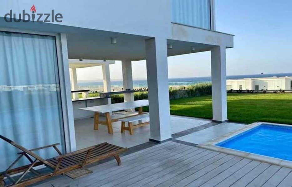 شالية بجاردن متشطب للبيع ع البحر مباشرة الترا لوكس جون سوديك رأس الحكمة Chalet With garden sea View For Sale June Sodic North Coast 12