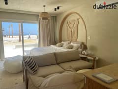 Seashore North Coast شالية للبيع 110متر متشطب في سي شور هايد بارك الساحل الشمالي فيو مباشرة على لاجون 0