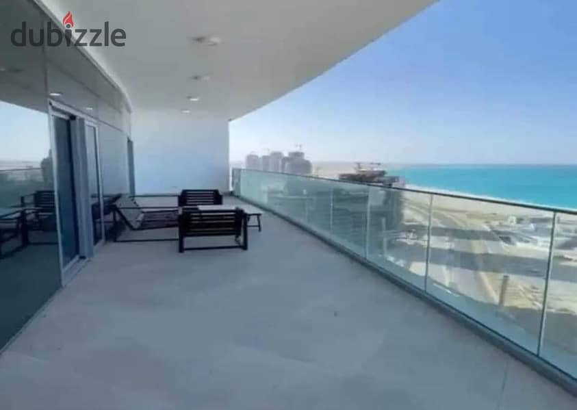 بمقدم 700 الف امتلك شاليه ارضي بجاردن متشطب (جاهز للمعاينه) مزارين العلمين الجديدة  - Chalet ground + garden sea view & fully finished (Ready to show) 5