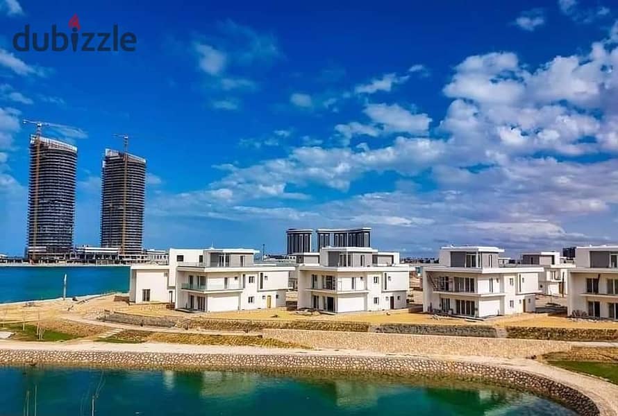 بمقدم 700 الف امتلك شاليه ارضي بجاردن متشطب (جاهز للمعاينه) مزارين العلمين الجديدة  - Chalet ground + garden sea view & fully finished (Ready to show) 10