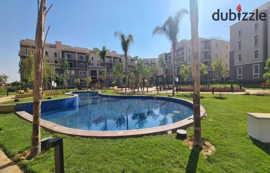 For sale Apartment finished with garden with air conditioners and a kitchen Sodic October Plaza 5