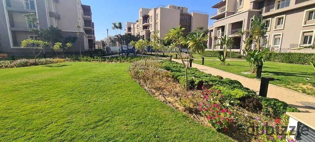 Apartment With Garden, Immediate Receipt, Full Finishing With Air Conditioners And Kitchen In October Plaza 1