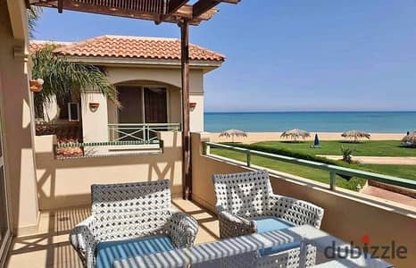 Chalet fully finished, immediate delivery, with a panoramic sea view, for sale in La Vista Topaz Village, Ain Sokhna.