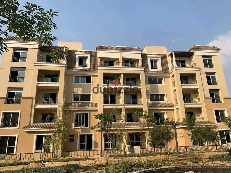 Apartment for sale, 155 meters, very special location, with a 10% DP over the longest payment plan, in New Cairo, near madinty in Sarai compound 1