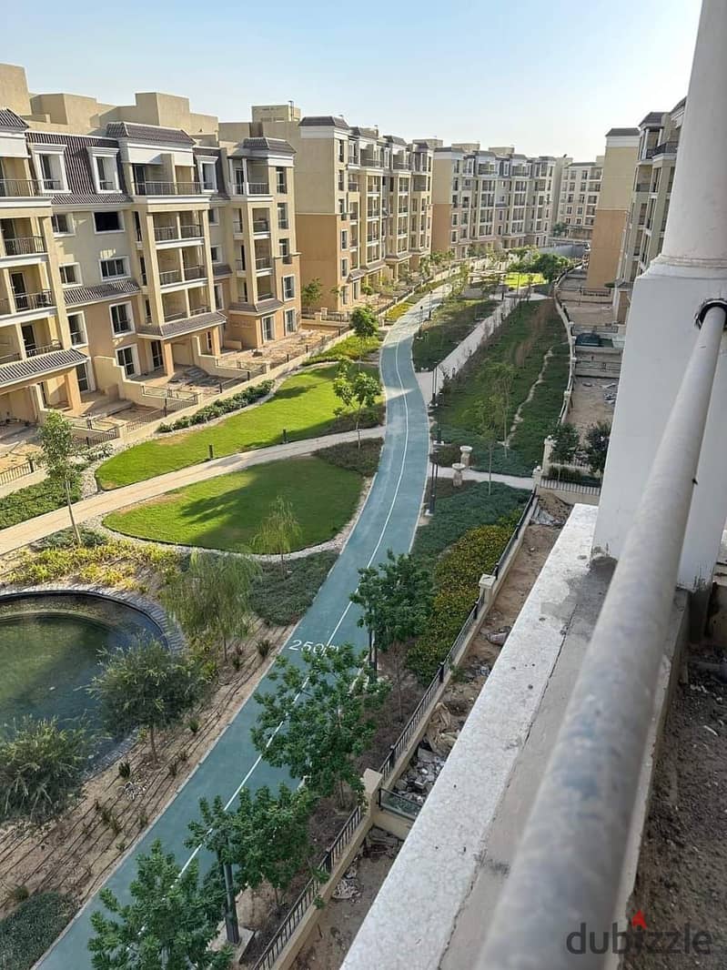 Apartment for sale, 155 meters, very special location, with a 10% DP over the longest payment plan, in New Cairo, near madinty in Sarai compound 5