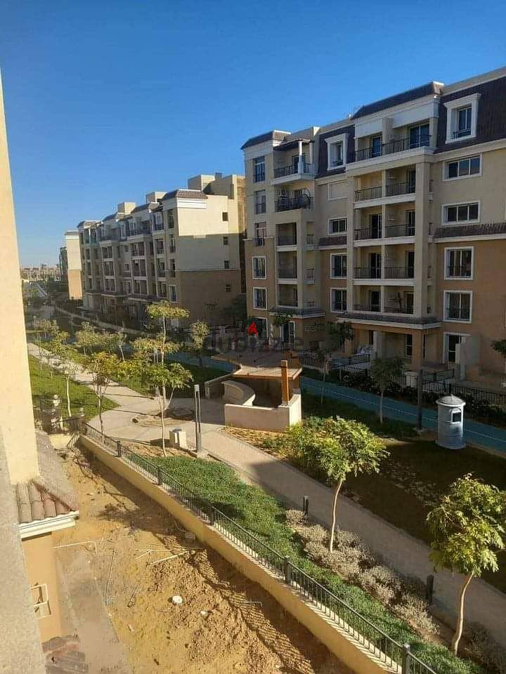 Apartment for sale, 155 meters, very special location, with a 10% DP over the longest payment plan, in New Cairo, near madinty in Sarai compound 6