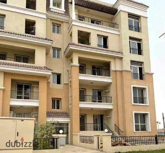 Apartment for sale, 155 meters, very special location, with a 10% DP over the longest payment plan, in New Cairo, near madinty in Sarai compound 8